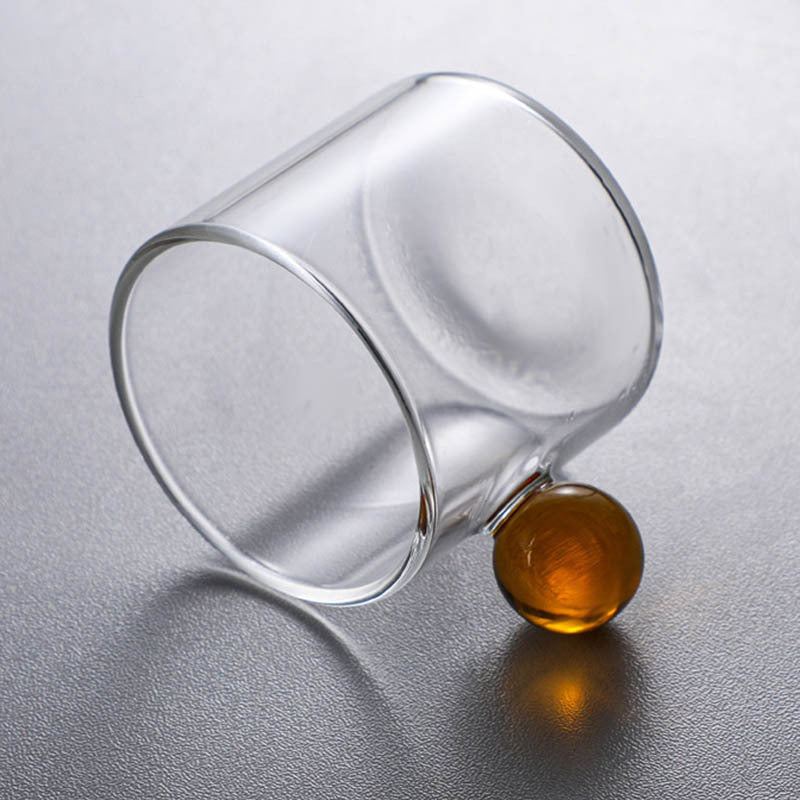 Nordic Style Home Glass Ball Handle Coffee Cup