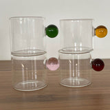 Nordic Style Home Glass Ball Handle Coffee Cup