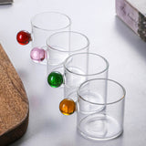 Nordic Style Home Glass Ball Handle Coffee Cup