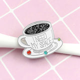 Creative brooch coffee cup