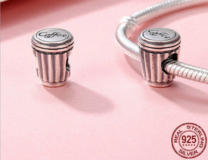 Coffee cup S925 pure beads