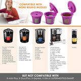 4 Pack Reusable K Cup Coffee Pods with 100 Count Disposable Coffee Paper Filt...