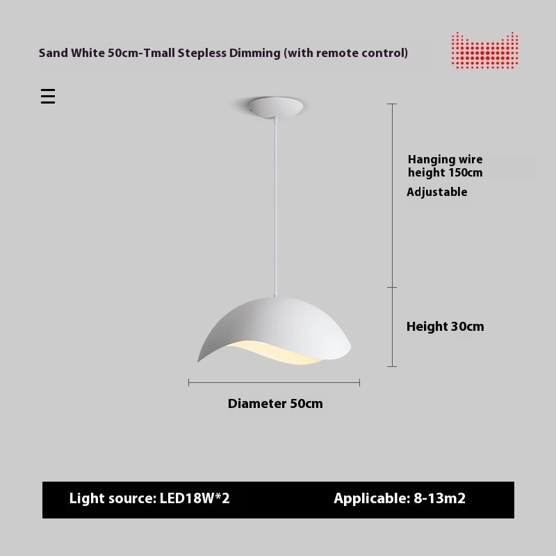 Nordic Restaurant Chandelier Post-modern Creative Wood Grain UFO Island Table Lamp