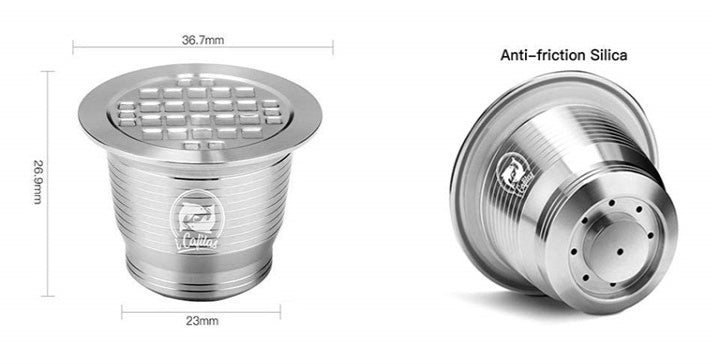 Stainless steel coffee capsule shell