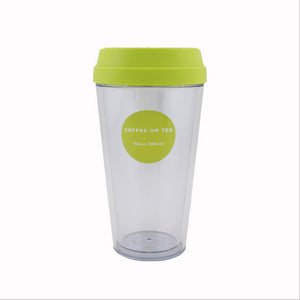 Portable double coffee cup