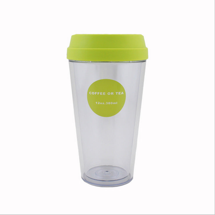Portable double coffee cup