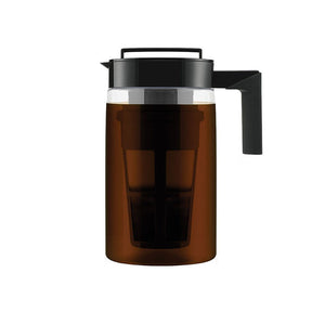 900ML Cold Brew Iced Coffee Maker Airtight Seal Silicone Handle Coffee Kettle Non-slip Household Silicone Handle Coffee Kettle