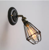 American Industrial Style Wrought Iron Retro Restaurant Bar Aisle Wall Lamp Universal