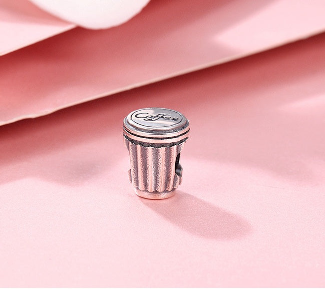 Coffee cup S925 pure beads