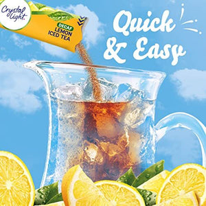 Crystal Light Sugar-Free Decaffeinated Lemon Iced Tea Naturally Flavored Powd...