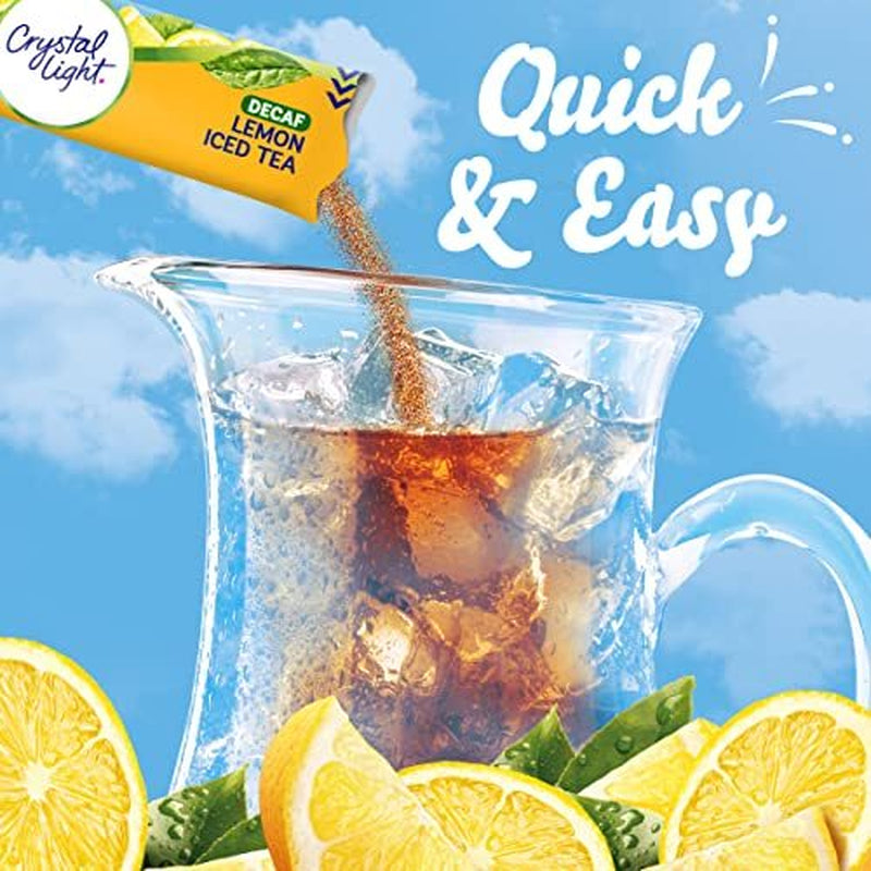 Crystal Light Sugar-Free Decaffeinated Lemon Iced Tea Naturally Flavored Powd...
