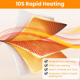 Electric Warming Tray Smart Food Warmer Roll Up Heating Pad With Adjustable Temperature Control 3 Auto Timer Settings For Buffet Party Gathering Restaurant