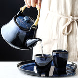 Japanese-style Ceramic Teapot Household Large-capacity Ceramic Teapot Restaurant Features