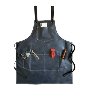 Thickened PU Waterproof And Oil Proof Barista Apron For Men And Women's Restaurants