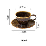 Embossed Flower Ceramic Coffee Set