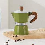 Single Valve Moka Pot Italian Small Coffee Pot Electric Ceramic Stove Coffee Tool Suit