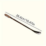 1pc Portable Universal Stirring Spoon High-looking Light Luxury Artificial Diamond Long Handle Stirring Spoon 304 Stainless Steel Extended Coffee Spoon Creative Dessert Honey Spoon