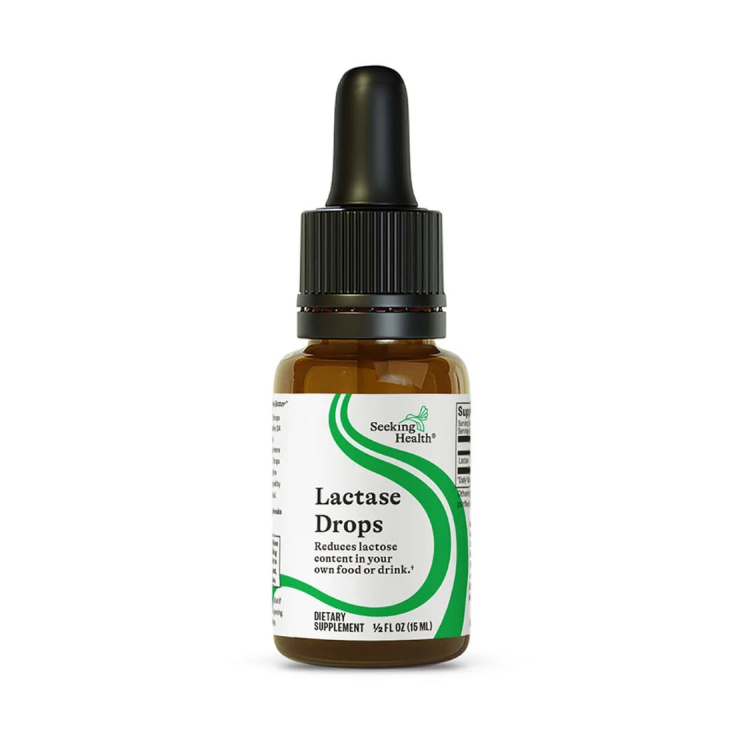 Lactase Drops - Liquid Supplement with Lactase Enzyme for Dairy Intolerance Support - Intolerance Support for Digestion - Lactase Enzyme Supplement - 0.50 Oz, 52 Servings