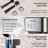 Italian Semi-automatic Concentrated High Pressure Extraction Frothed Milk Coffee Machine
