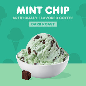 Dunkin’ Mint Chip Artificially Flavored, Dark Roast, Coffee, Keurig K Cup Pods, 10 Count Box