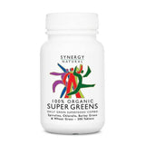 Synergy Natural 100% Organic Super Greens - 200 Tablets Superfood Blend