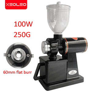 Electric Coffee Grinder 600N Coffee Mill Machine Coffee Bean Grinder Machine Flat Burrs Grinding Machine 100W Red/Black