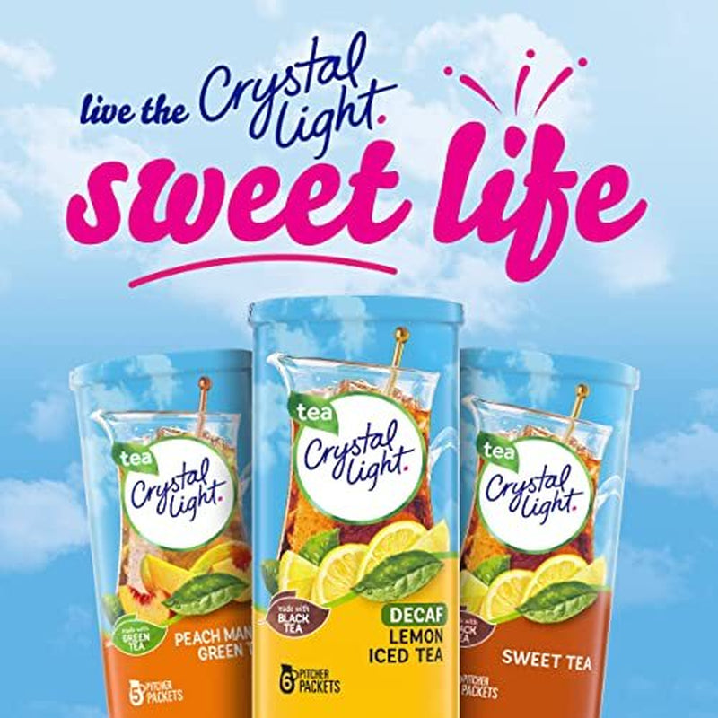 Crystal Light Sugar-Free Decaffeinated Lemon Iced Tea Naturally Flavored Powd...