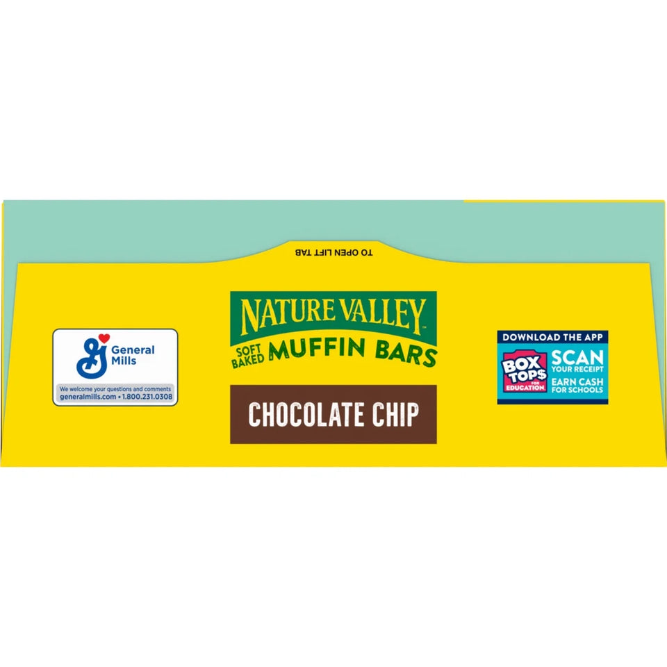 Soft Baked Muffin Bars, Chocolate Chip, Snack Bars, 10 Bars, 12.4 Oz