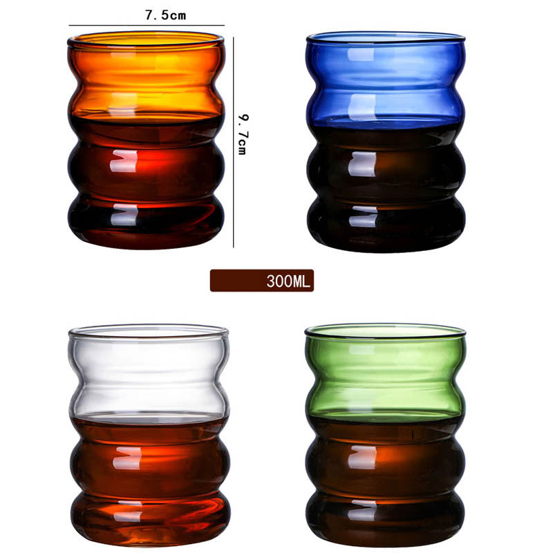 Coffee Milk Stained Glass Home Daily Juice Cup