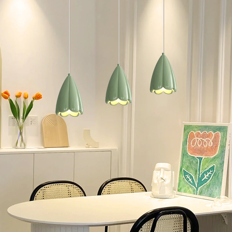 Bud Restaurant Chandelier French Cream Style Cozy And Romantic Bedroom Bedside Lamp