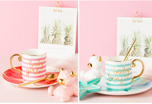 Creative Nordic Ceramic Coffee Cup Home Breakfast Mug Good-looking Water Cup Male And Female Couple Pair Cup