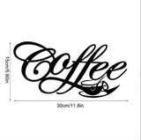 Metal Coffee Cup Wall Hanging Decoration Iron Hanging Coffee Bar Decoration Iron Wire Letter Signs