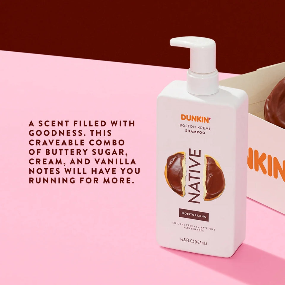 Sulfate Free Shampoo, Dunkin' Boston Kreme, Moisturizing, 16.5 Fl Oz