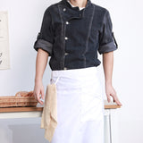 Western Restaurant Chef Overalls Short Sleeve Rear Kitchen Baking Printing Hotel
