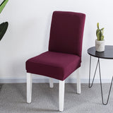 Solid color elastic one-piece chair cover restaurant hotel hotel custom cover cover household conference universal chair cover stool