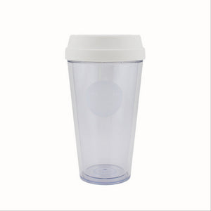 Portable double coffee cup