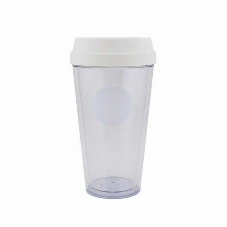 Portable double coffee cup