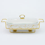 Ceramic Dining Stove Restaurant Hotel Suitable For Square Food Heating Container