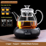 Glass Pot With Dedicated Steaming Pot For Brewing Tea