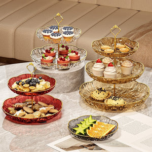 Multi-layer Fruit Coffee Table Candy Plate Living Room Home Snack Plate Points