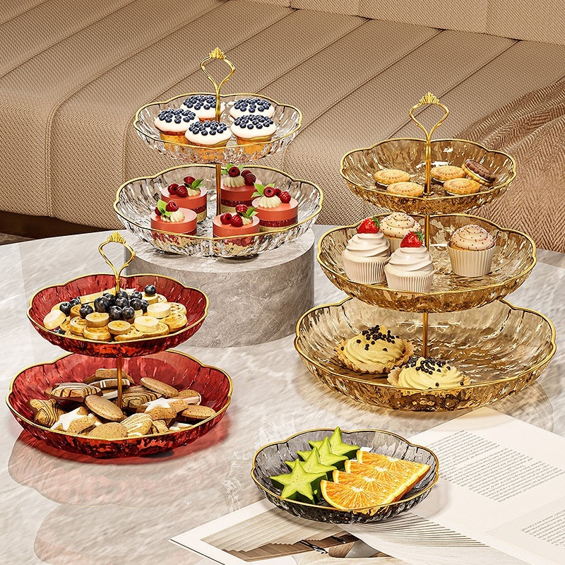 Multi-layer Fruit Coffee Table Candy Plate Living Room Home Snack Plate Points