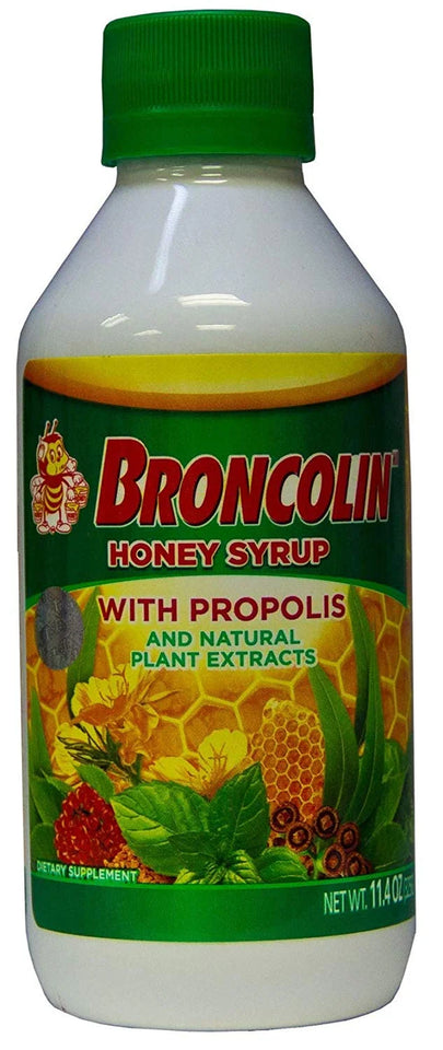 (6 Pack)  Honey Syrup with Propolis, Dietary Supplement Cough Syrup, 11.4 Oz