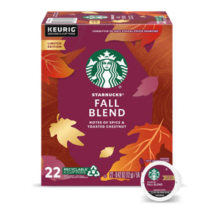 Fall Blend K-Cup Coffee Pods, Medium Roast, 100% Arabica, 1 Box (22 Pods)