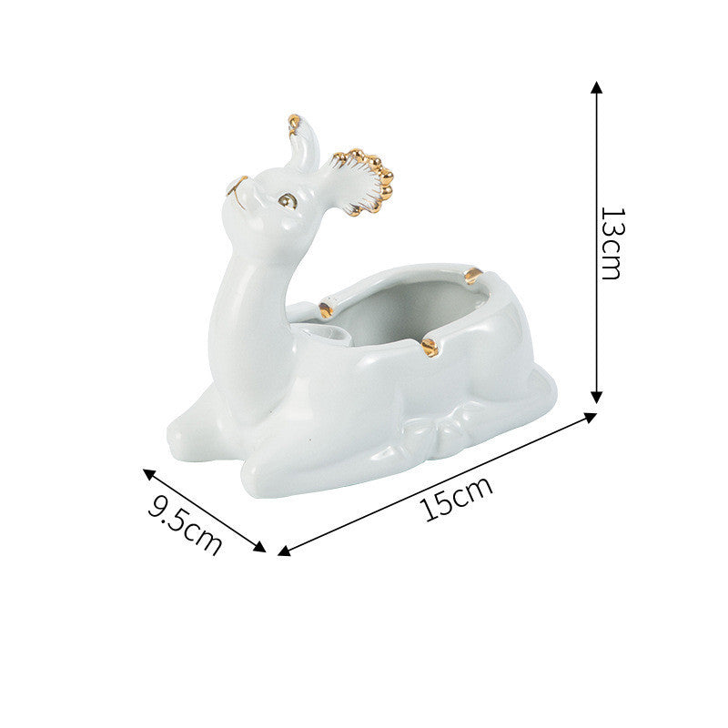 Fashion Creative Coffee Table Decoration Ornaments Deer Ceramics