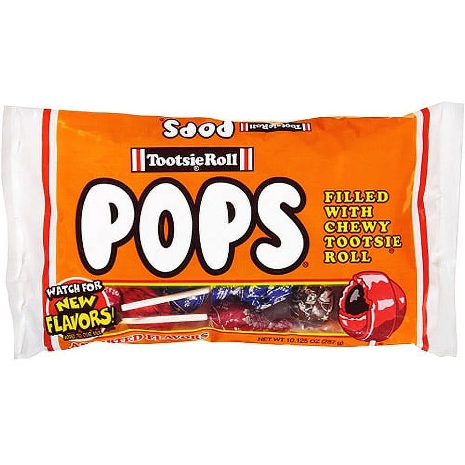 Tootsie Pops, Assorted Flavor Gluten Free and Peanut Free Lollipops, 10.125 Oz.