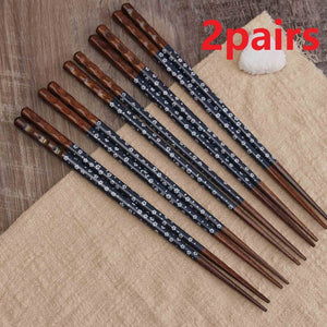 Solid Wood Non-slip High-end Single Couple Home Restaurant Wooden Chopsticks