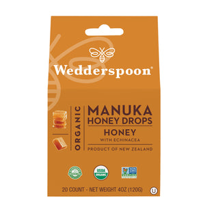 Organic Manuka Honey Drops - Honey 20Ct