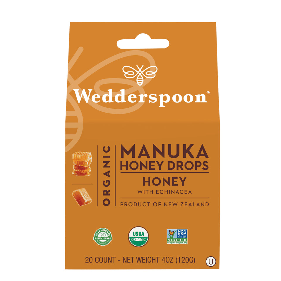 Organic Manuka Honey Drops - Honey 20Ct