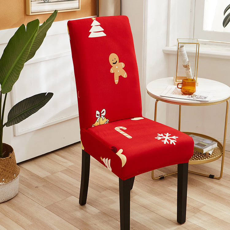 Chair Cover Cover Nordic Thick Elastic One Set Bedroom Hotel Restaurant Stool Cover