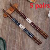 Solid Wood Non-slip High-end Single Couple Home Restaurant Wooden Chopsticks